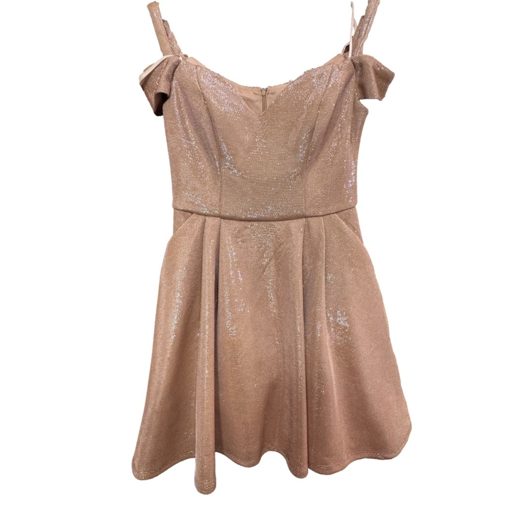 B Darlin Rose Gold Dress - Picture 7 of 9